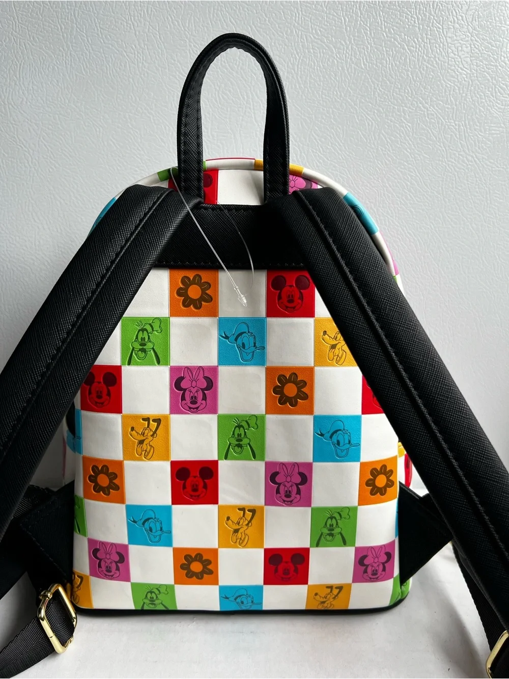 Disney x Loungefly Multicolor Checkerboard Mini Backpack